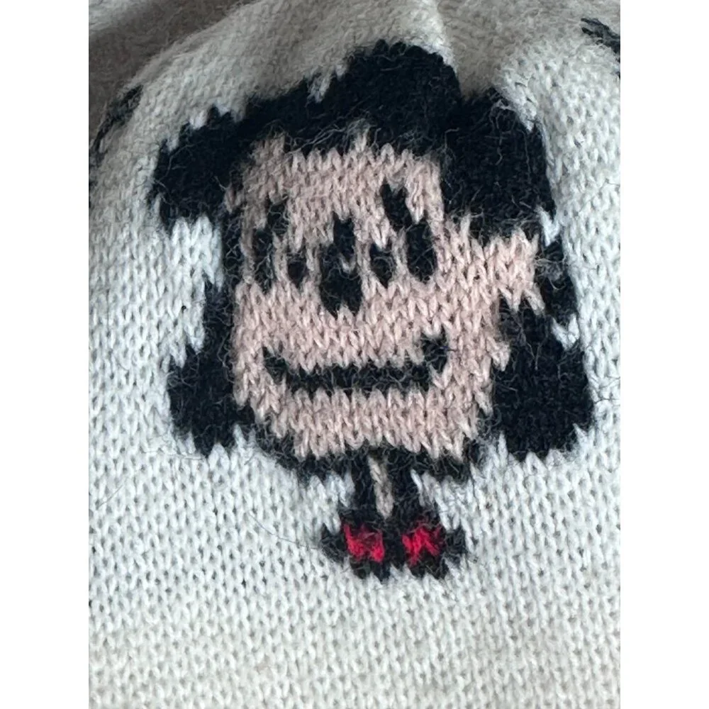 Peanuts Lucy Comic Knit Beanie Hat Red White Acrylic Winter Ski Accessory Vtg - Picture 7 of 7